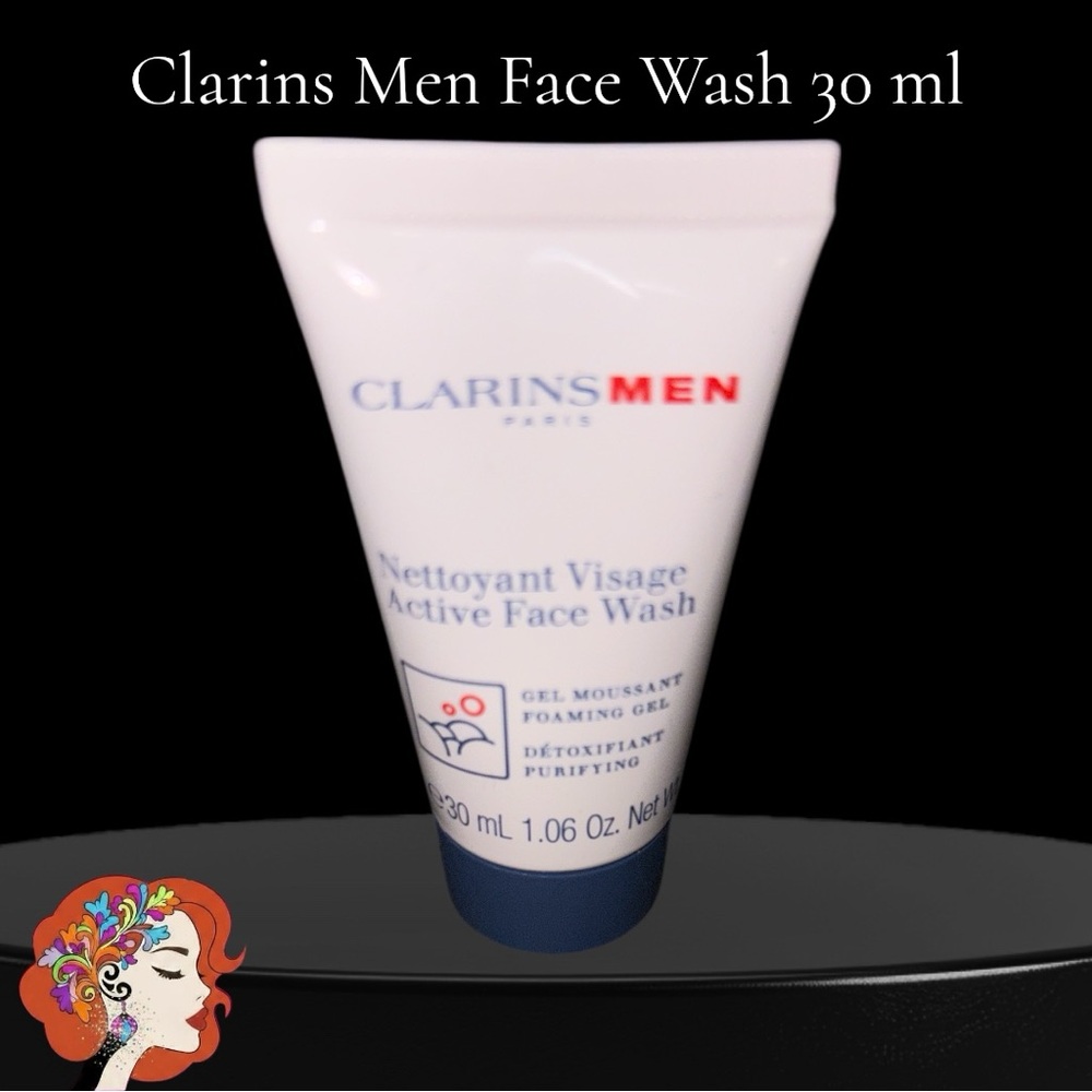 Clarins Men Active Face Wash - White and Blue